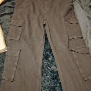 Aeropostale Black High Rise Cargo Pants